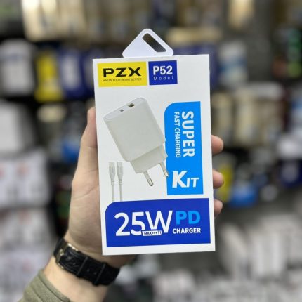 KUCNI PUNJAC/ADAPTER TYPE C USB PZX P52 + usb c kabal 25W PD Super Fast
