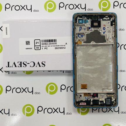LCD SAMSUNG A72 // frame blue A725 Original EU