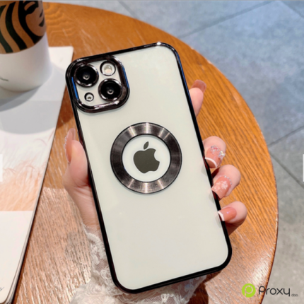 LUXURY SOFT CASE IPHONE 13 PRO SA ZASTITOM KAMERE CRNA