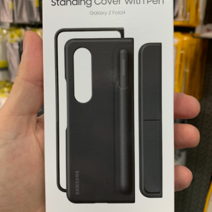 Standing Cover Samsung Z Fold 4 + olovka EF-OF93PCBEGWW Crni Original