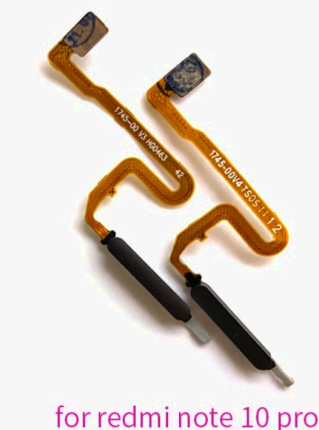 FINGER / OTISAK FLET PALJENJA XIAOMI REDMI NOTE 10 PRO 4G CRNI ORIGINAL