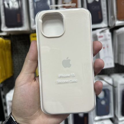 SILIKONSKA MASKA IPHONE 16 ORG bijela