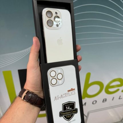 Titanijum zastitna maska sa zastitom kamere iPhone 12 natural white