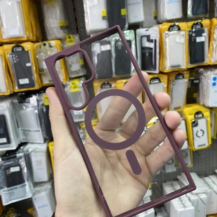 SILIKONSKA MASKA Samsung s23 plus magnetic wine red premium