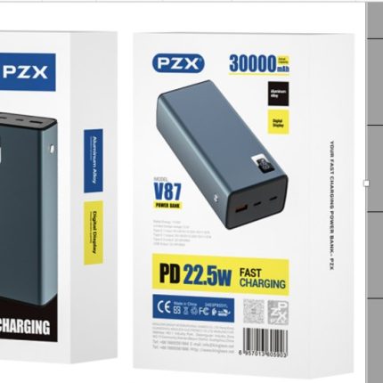 Power bank PZX V87 30.000 mah 22.5w fast punjenje