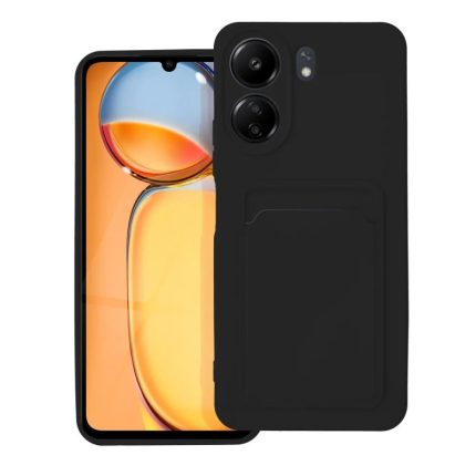 Silikonska maska Card slot Case Xiaomi Redmi 13C / Poco C65 CRNA