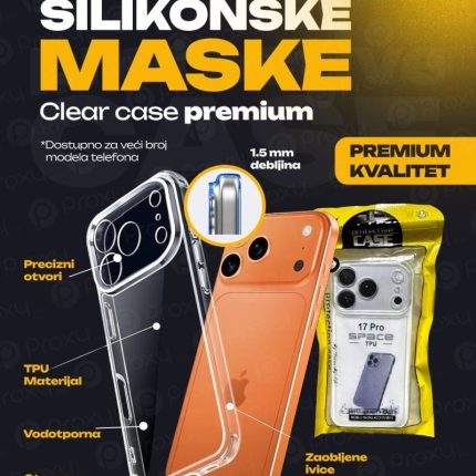 SILIKONSKA MASKA Samsung A17 2025 CLEAR CASE Premium