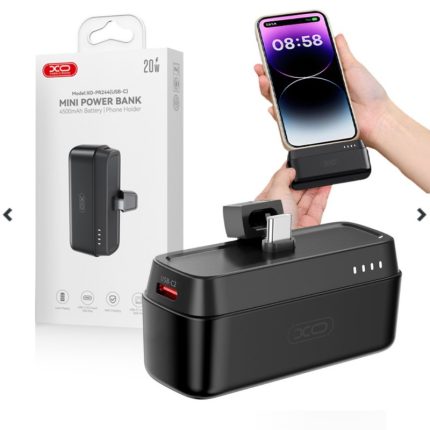 XO Power bank mini PR244 20w 5.000 mah type usb c