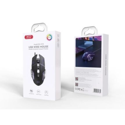 xo mis M10 Gaming Mechanical 6 tipki Light Emitting Mouse zicani crno/sivi
