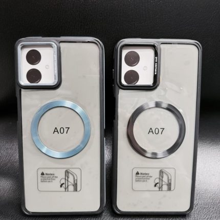 Silikonska maska samsung a07 magnetic crna